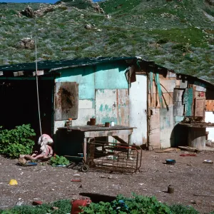 fishing shack, village at Southeast side, South Todos Santos Island
