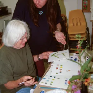 Botany illustration class, Peggy Lane & Joann