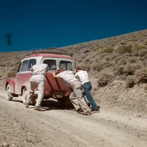 Bob, Katherine and Neil, trip to Ancient Bristlecone Forest, Inyo National Forest w/Neil Muller, 1960-68